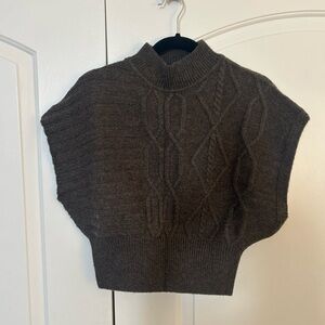 Emory Park Charcoal Cable Knit Sweater Vest
